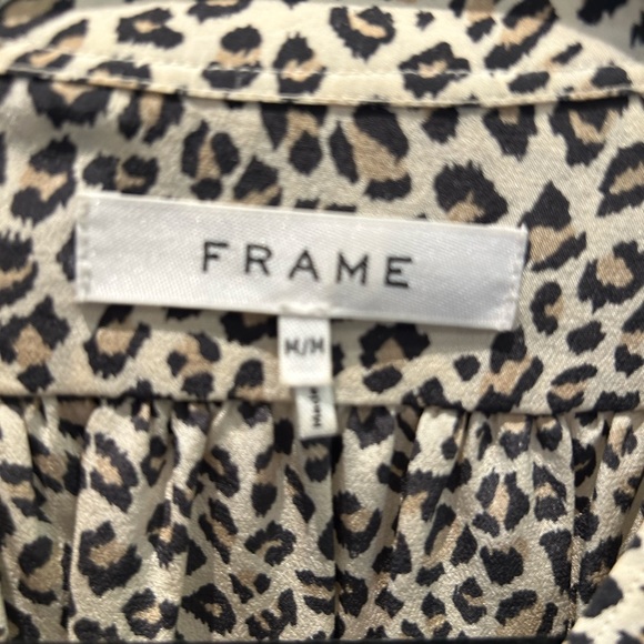 Frame Gillian Leopard Print silk Blouse - Picture 4 of 7